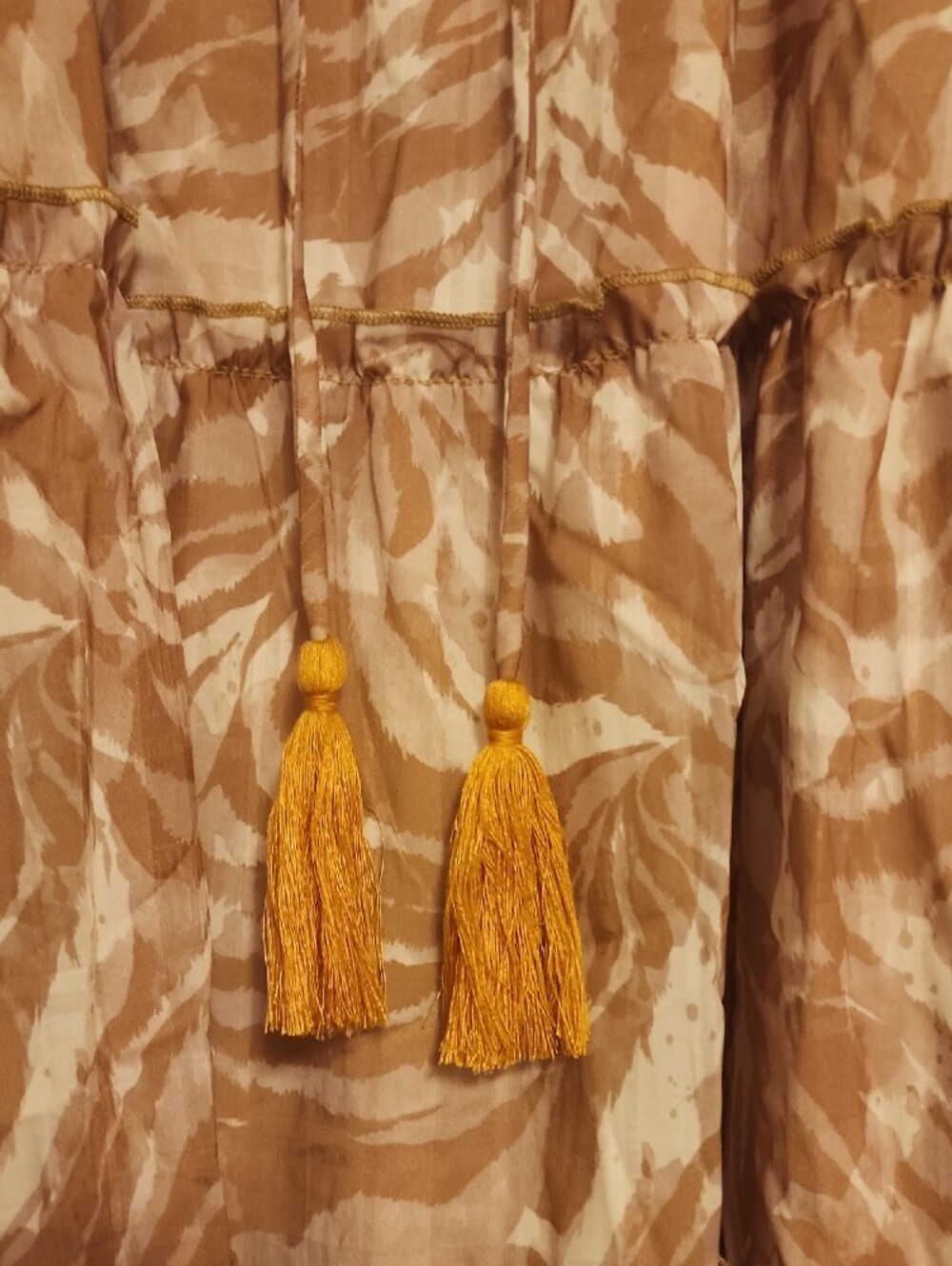(NWT)Sleeveless Tiered Maxi Dress with Zebra Print - Picture 4 of 7